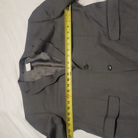 Calvin Klein Charcoal Blazer Suit Coat - Picture 10 of 11
